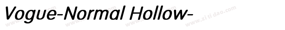 Vogue-Normal Hollow字体转换